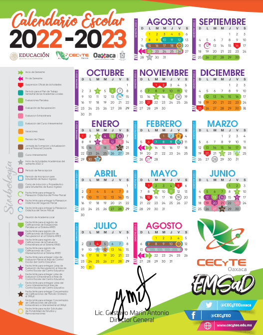 calendario escolar