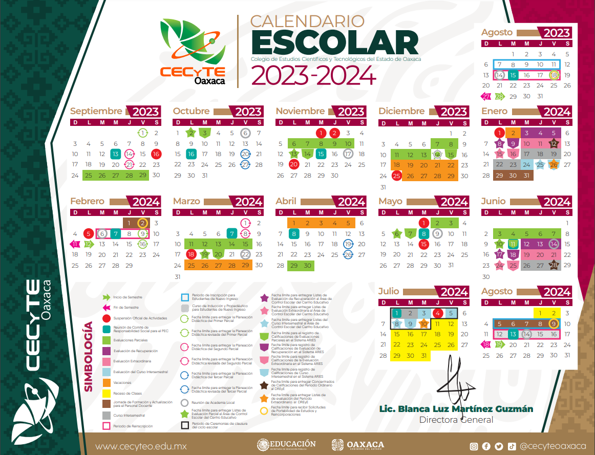 calendario escolar