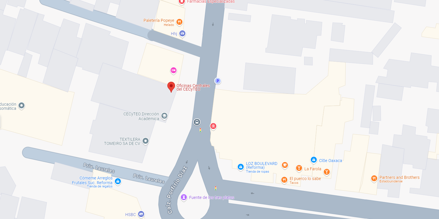 Mapa de ubicación CECyTEO